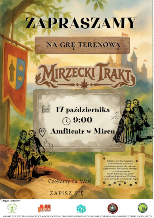 Trwają zapisy na grę terenową „Mirzecki Trakt”